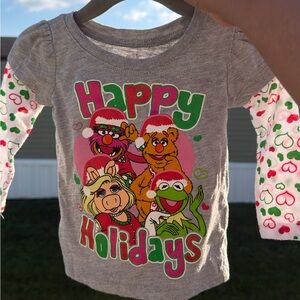 Kids The Muppets Holiday Long Sleeve Tee 12 Months
